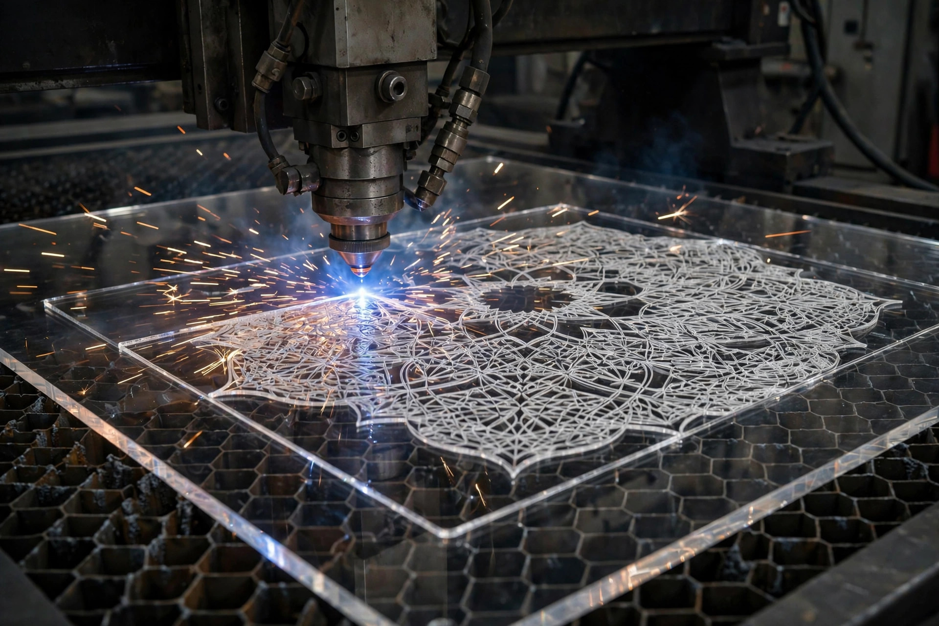 Cắt laser mica: độ chính xác đến từng mm