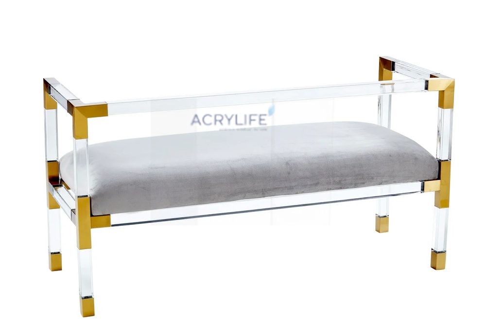 Bàn Mica Acrylife - Settee Acrylic Bench ảnh 3