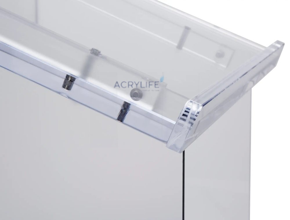 Bục phát biểu mica Acrylife mờ có kệ bên trong ảnh 3