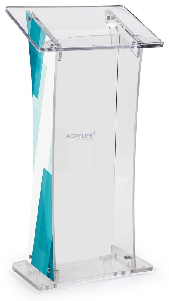 Bục phát biểu mica Acrylife panel tùy chỉnh ảnh 2