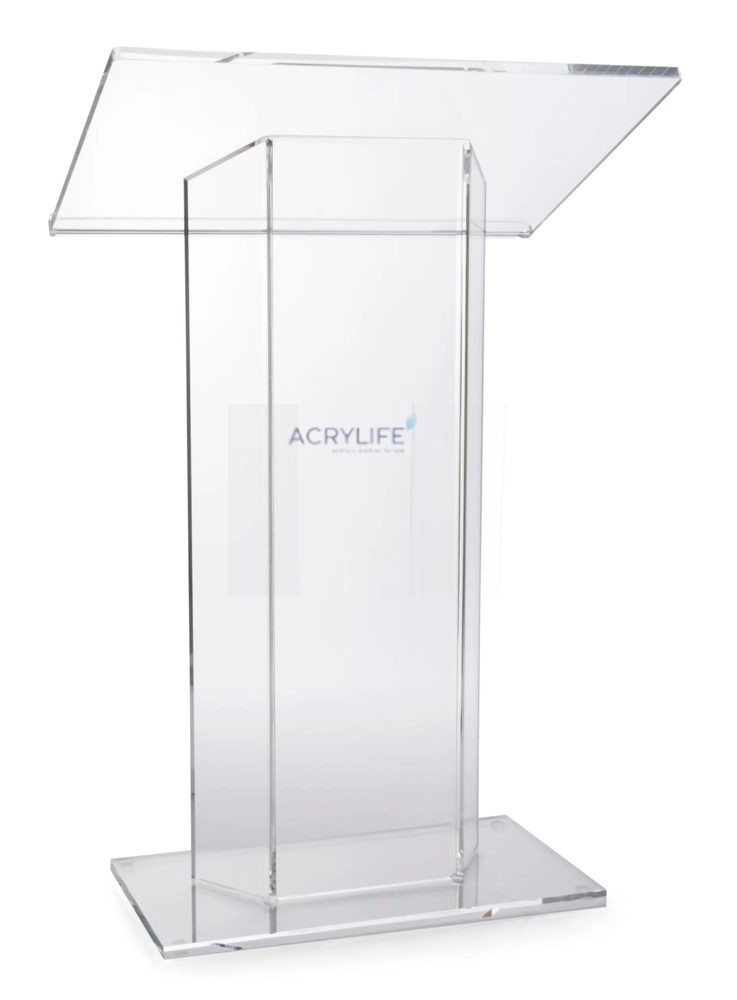 Bục phát biểu mica Acrylife đặt sàn trong suốt