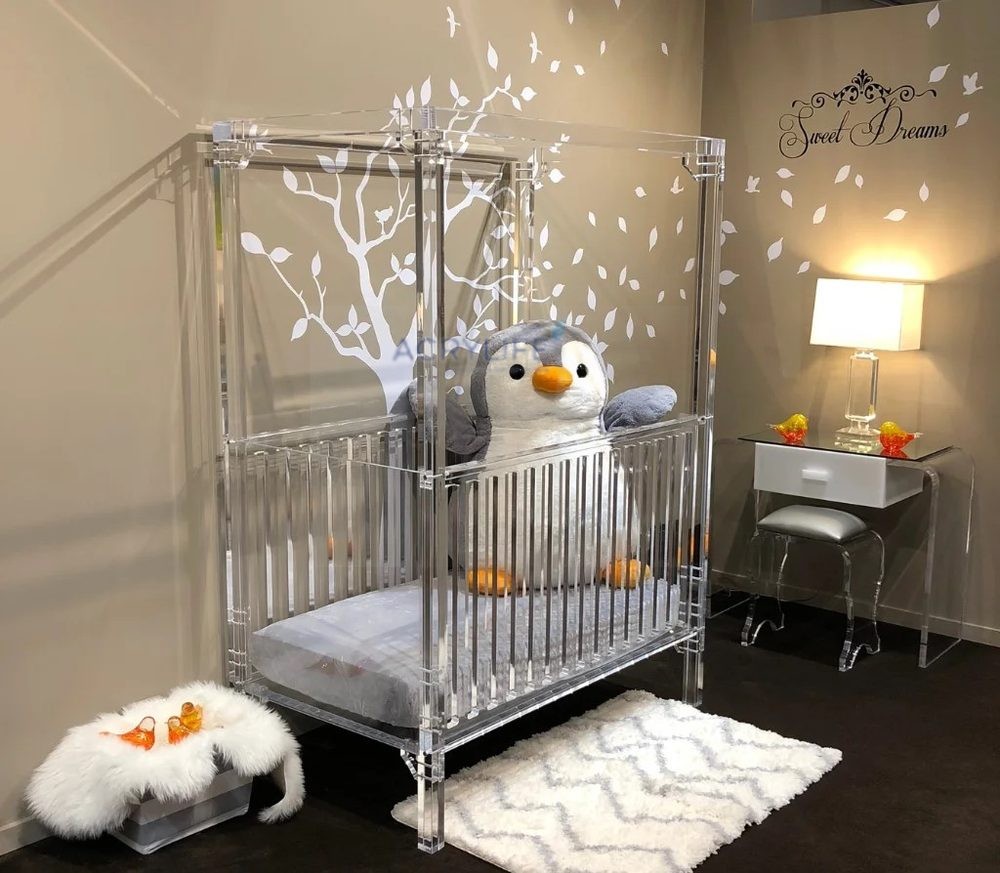 Cũi Mica Acrylife - Sweet Dreams Crib with Canopy