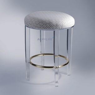 Ghế Đôn Mica Acrylife - Chelsea Round Bar Stool