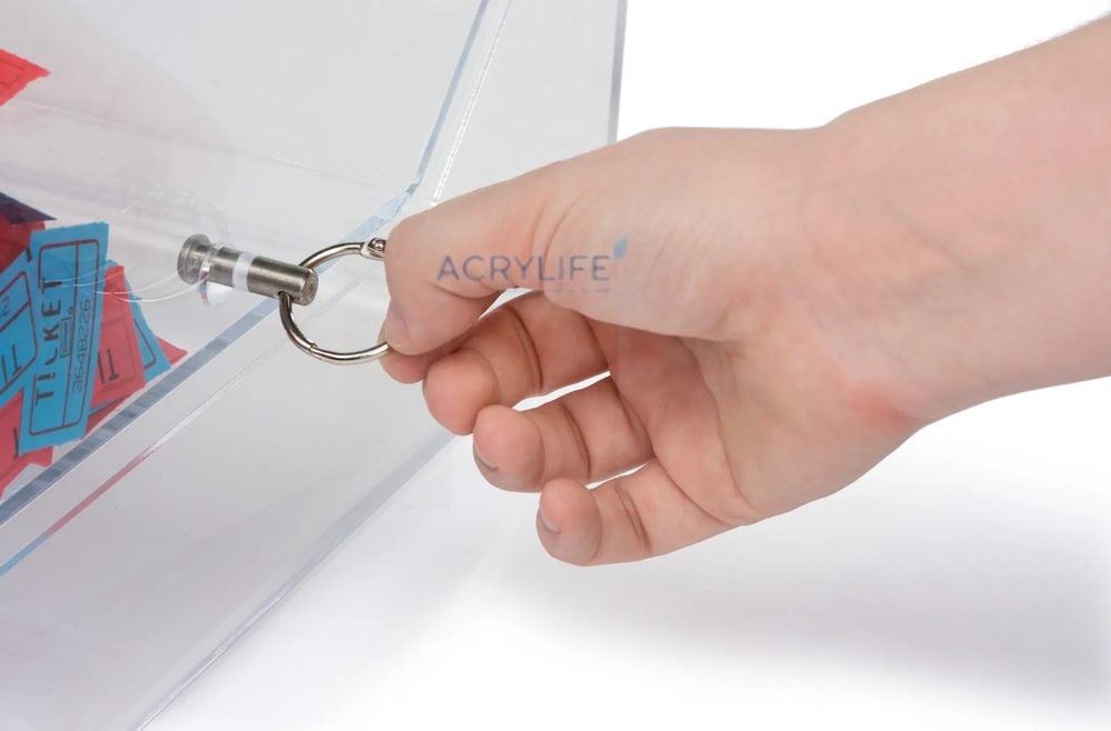 Hòm Quay Rút Thăm Mica Acrylife Trong Suốt – Thiết Kế Bát Giác – Đường Kính 75 cm ảnh 3