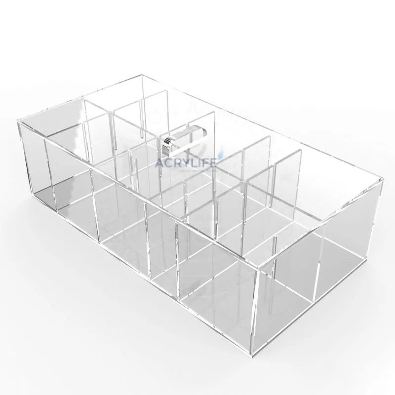 Hộp Chia Ngăn Điều Chỉnh Bằng Mica Acrylife – 17×33×9 cm