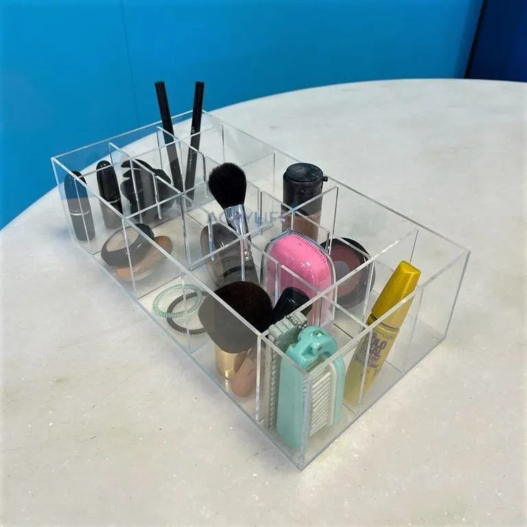 Hộp Chia Ngăn Điều Chỉnh Bằng Mica Acrylife – 25×12×7 cm ảnh 2