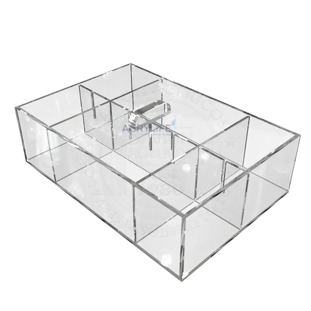 Hộp Chia Ngăn Điều Chỉnh Bằng Mica Acrylife – 25×12×7 cm ảnh 3