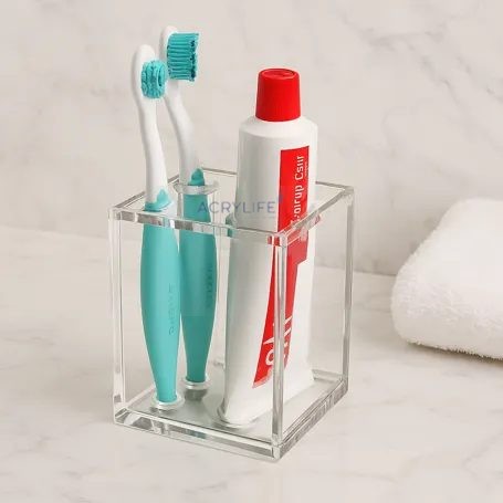 Hộp Đựng Bàn Chải Đánh Răng Bằng Mica Acrylife – 8×8×11 cm
