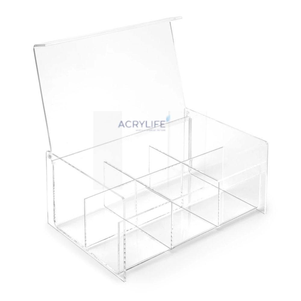 Hộp đựng trà túi lọc Mica Acrylife 6 ngăn - Tea Bag Box NB22 ảnh 3