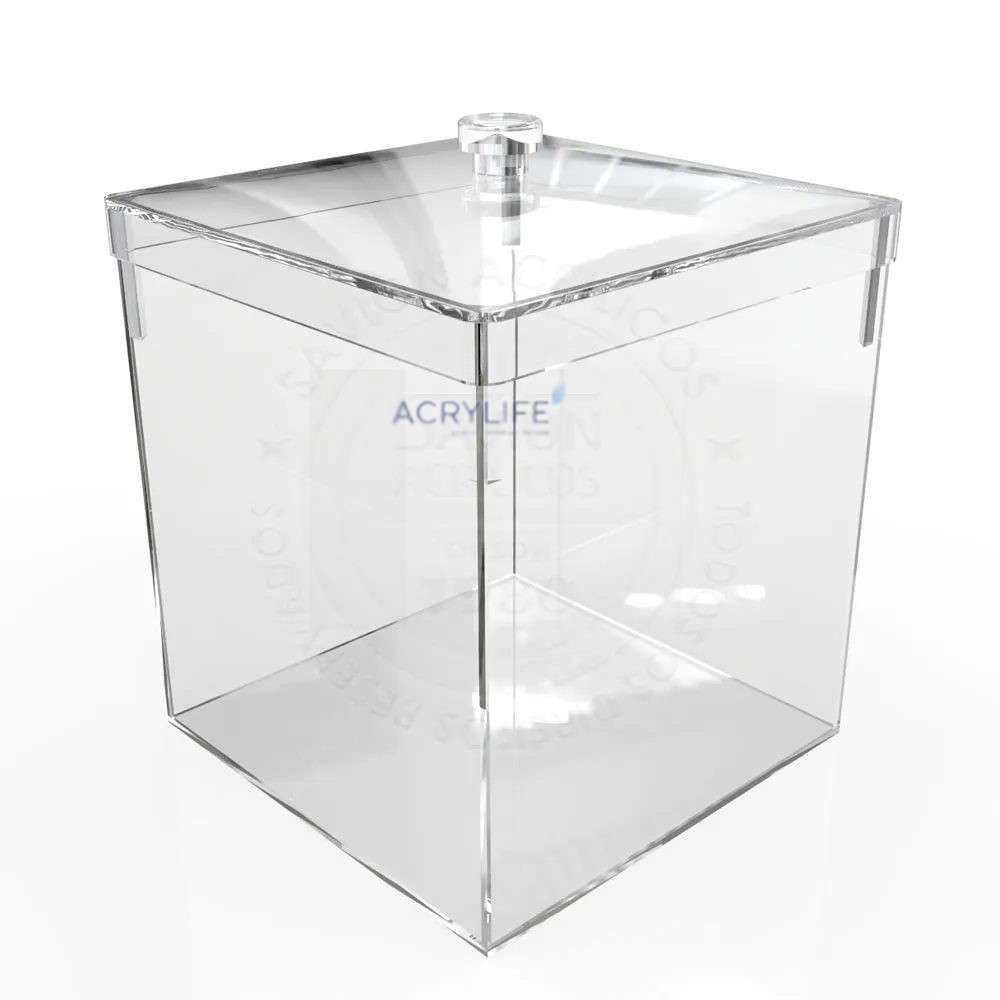 Hộp Mica Acrylife Có Nắp – 20×20×22 cm (7 L) ảnh 3