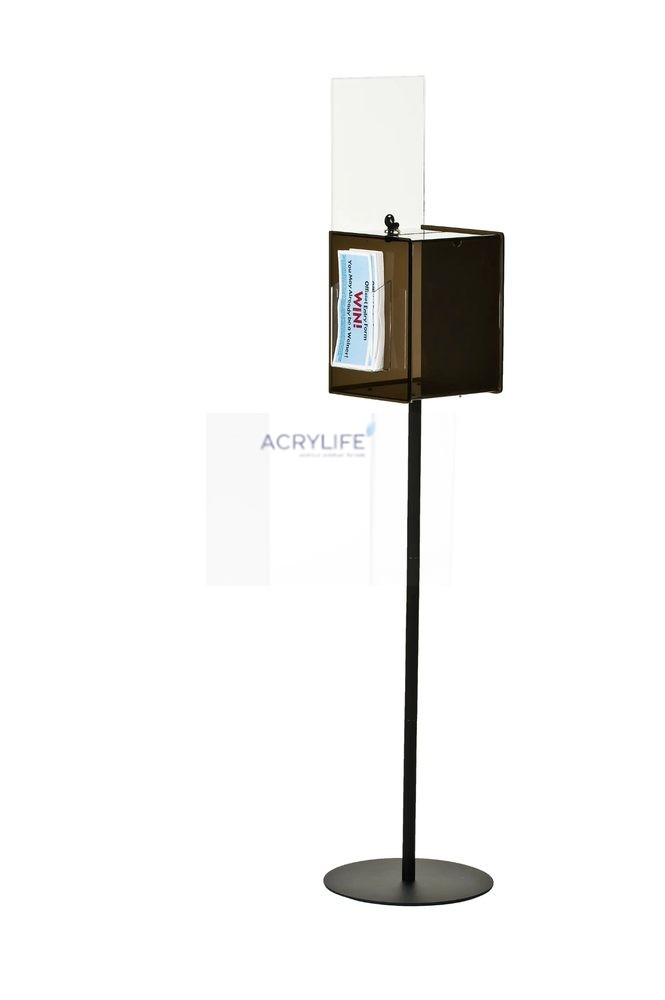 Hộp Phiếu Đứng Mica Acrylife Trong Suốt Kèm Khung Poster – Khung Hiển Thị 21 × 30 cm