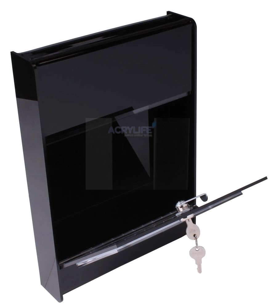 Hộp Phiếu Treo Tường Mica Acrylife Màu Đen – Kích Thước A4 (21 × 30 cm) ảnh 3
