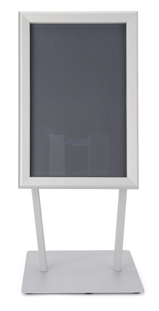Kệ Menu Kim Loại Để Bàn – 28 × 43 cm – Snap Frame – Lưng Nghiêng – Đế V-Shape ảnh 2