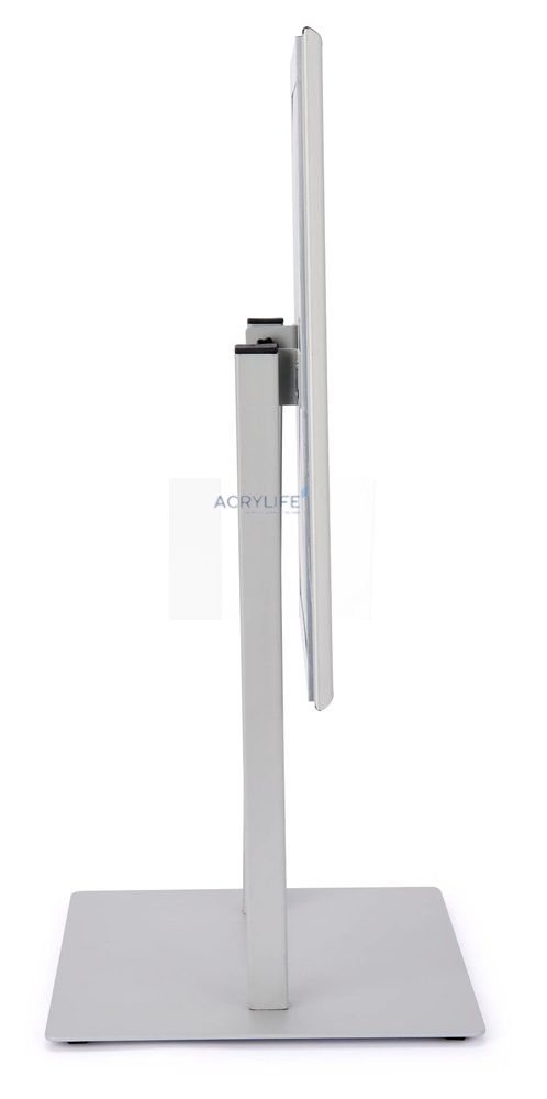 Kệ Menu Kim Loại Để Bàn – 28 × 43 cm – Snap Frame – Lưng Nghiêng – Đế V-Shape ảnh 3