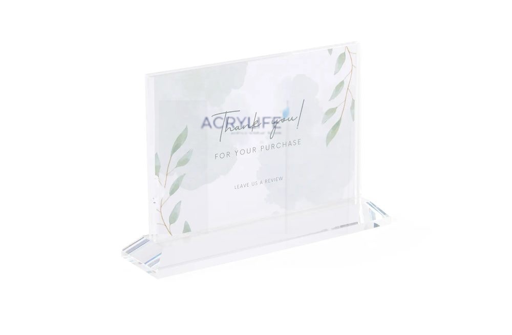 Kệ Menu Mica Acrylife Để Bàn – 10 × 15 cm – Hai Mặt Ngang