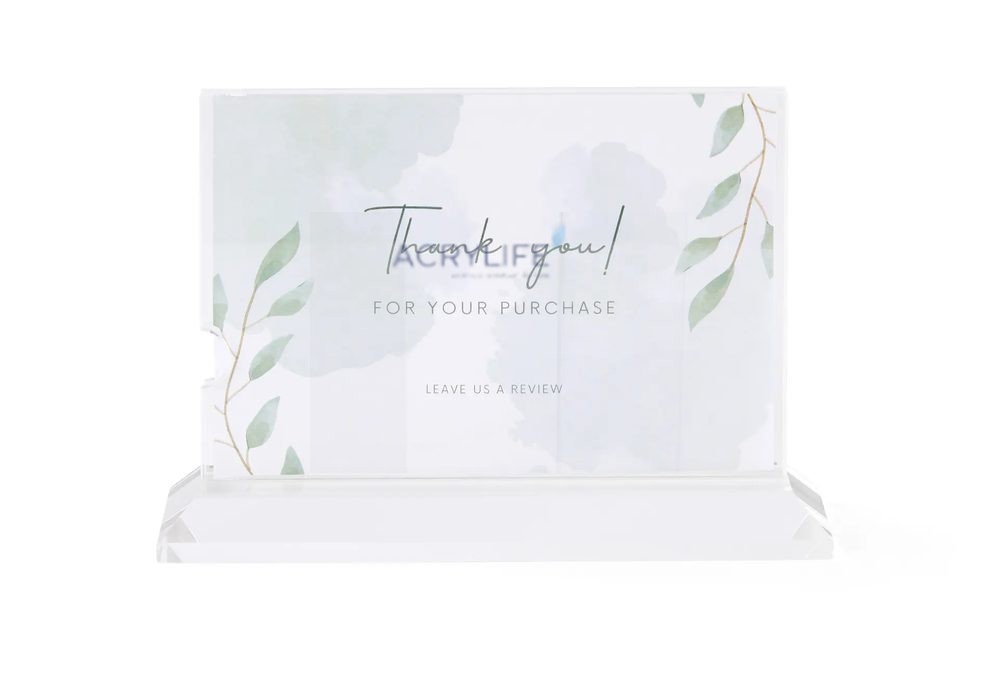 Kệ Menu Mica Acrylife Để Bàn – 10 × 15 cm – Hai Mặt Ngang ảnh 2