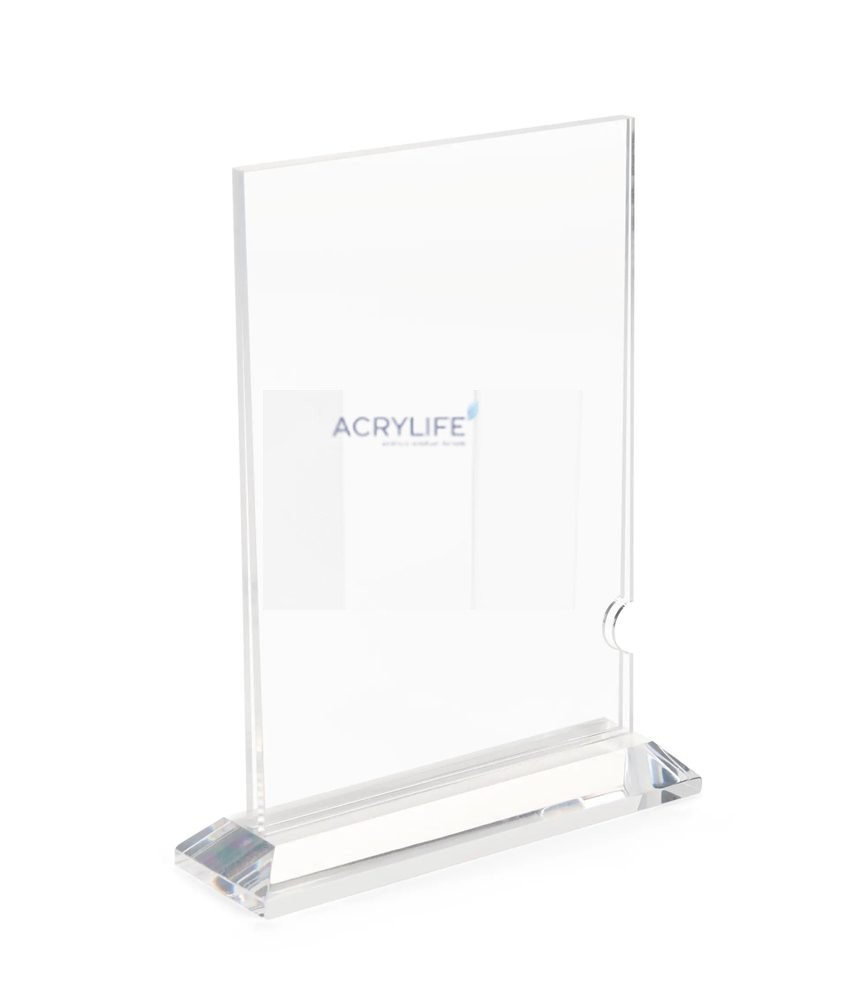 Kệ Menu Mica Acrylife Để Bàn – 13 × 18 cm – Hai Mặt – Top Insert ảnh 2