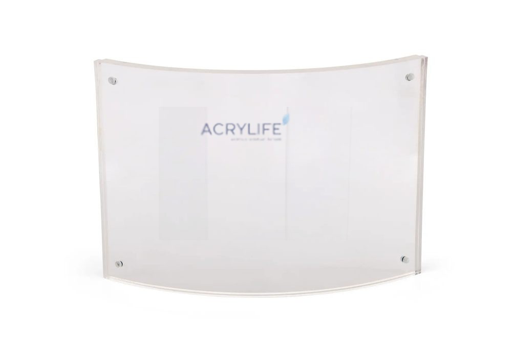 Kệ Menu Mica Acrylife Để Bàn – 13 × 18 cm – Khung Cong Nam Châm – Hai Mặt ảnh 2