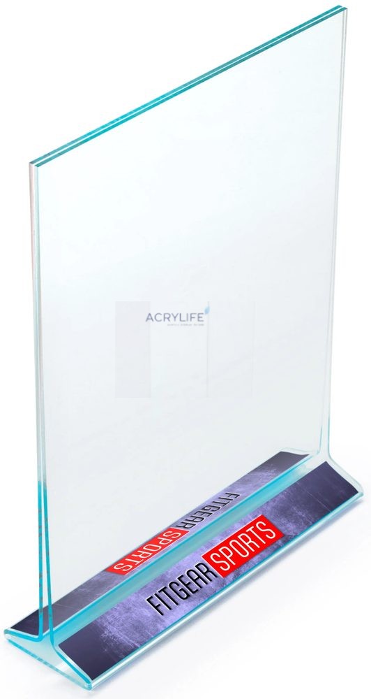 Kệ Menu Mica Acrylife Để Bàn – 22 × 28 cm – Thiết Kế T-Style – In UV Tùy Chỉnh – Hai Mặt ảnh 2