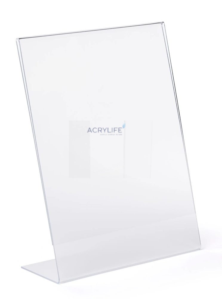 Kệ Menu Mica Acrylife Để Bàn – 28 × 43 cm – Lưng Nghiêng – Side Insert – Chống Lóa ảnh 2