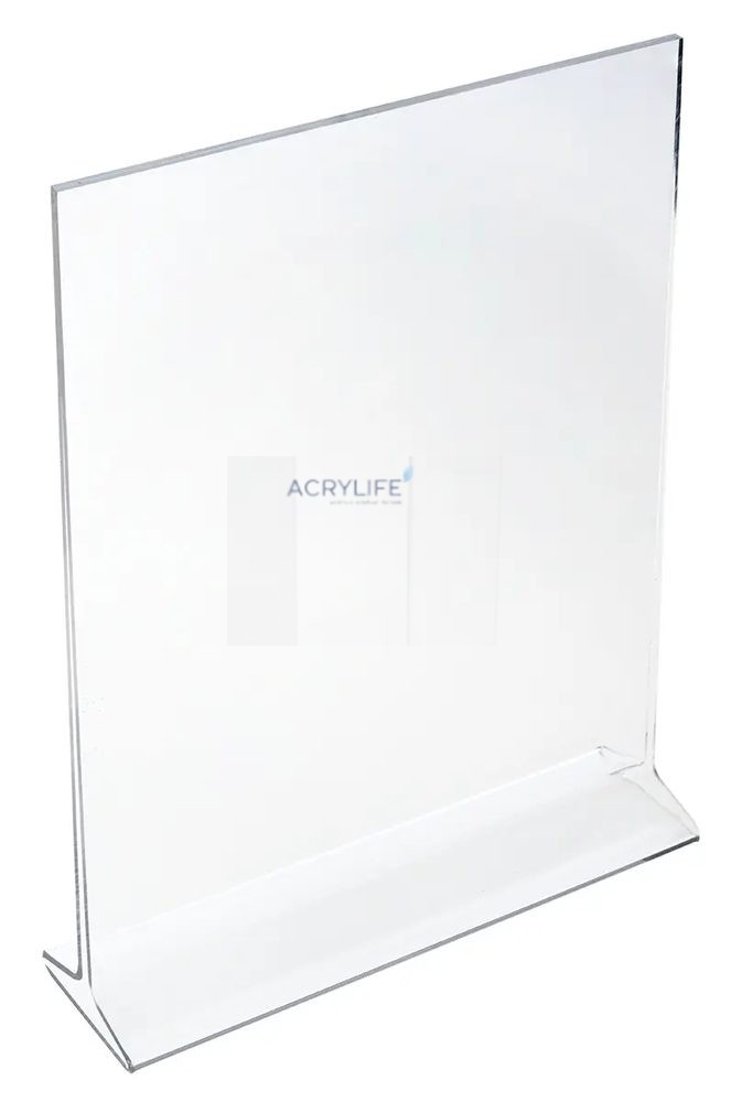 Kệ Menu Mica Acrylife Để Bàn – T-Style – Top Insert – Mica Tái Chế – Trong Suốt ảnh 2