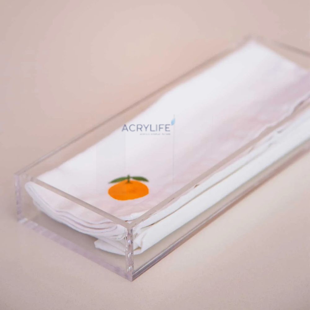 Khay Đựng Giấy Lau Bằng Mica Acrylife – 28×11×4 cm