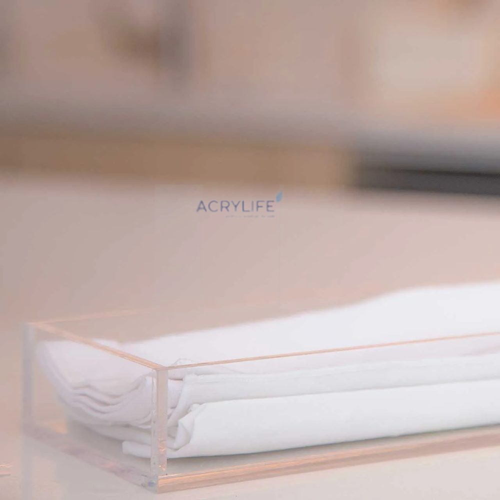 Khay Đựng Giấy Lau Bằng Mica Acrylife – 28×11×4 cm ảnh 2