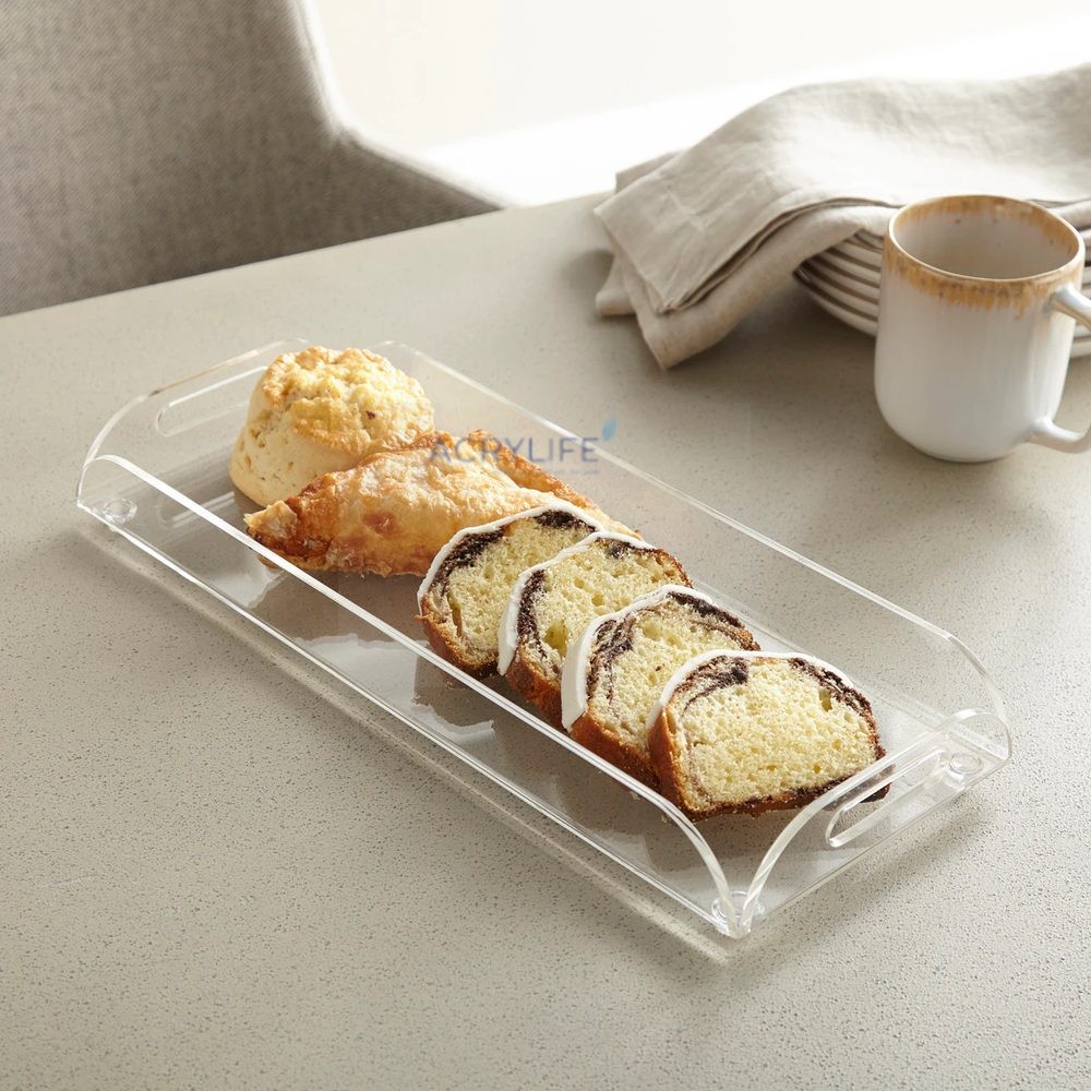 Khay phục vụ Mica Acrylife có tay cầm - Serving Platter Tray NB29 ảnh 3