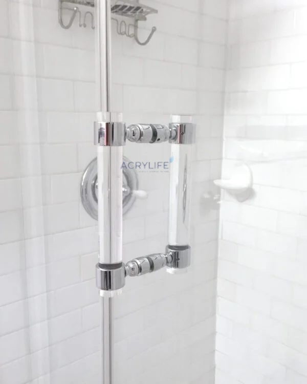 Phụ Kiện Nội Thất Mica Acrylife Tay Nắm Cửa Phòng Tắm Lucite - PKLH12 ảnh 3