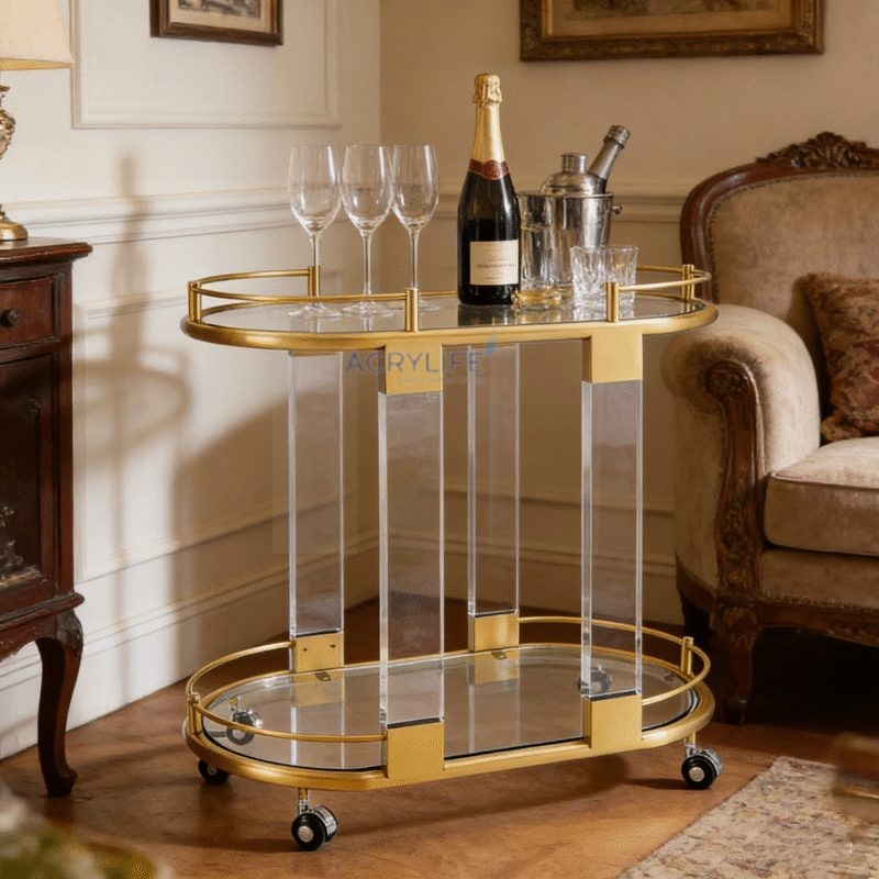 Xe Đẩy Mica Acrylife Trong Suốt Hiện Đại (Thiết Kế Theo Yêu Cầu) ảnh 3